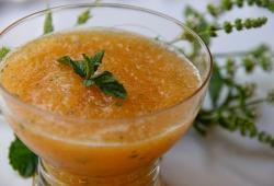 Recette Dukan : Soupe de melon  la menthe