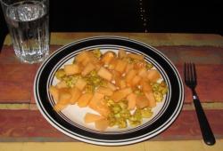 Recette Dukan : Salade de melon et poulet au curry