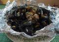 Rgime Dukan, la recette Papillotes de moules au saumon  l'estragon et aromates