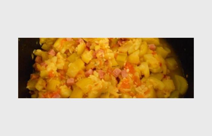 Rgime Dukan (recette minceur) : Poele de courgettes, tomate et ds de jambon #dukan https://www.proteinaute.com/recette-poelee-de-courgettes-tomate-et-des-de-jambon-9068.html