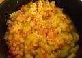 Rgime Dukan, la recette Poele de courgettes, tomate et ds de jambon