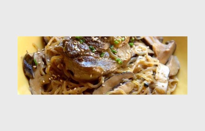 Régime Dukan (recette minceur) : Osso bucco aux shiitakes et shiratakis de konjac #dukan https://www.proteinaute.com/recette-osso-bucco-aux-shiitakes-et-shiratakis-de-konjac-9127.html