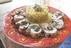 Recette Dukan : Cuisse de poulet farcie pinards et champignon