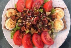 Recette Dukan : Salade de chvre chaud
