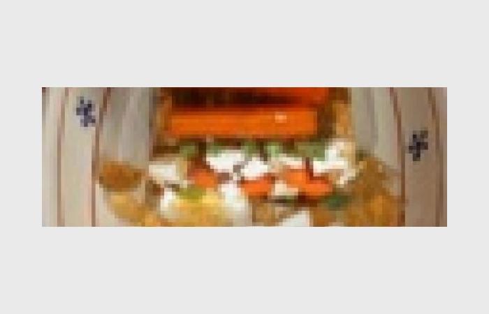 Rgime Dukan (recette minceur) : Aspic lgumes et poulet  #dukan https://www.proteinaute.com/recette-aspic-legumes-et-poulet-9658.html