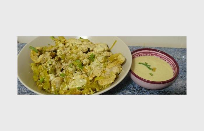 Rgime Dukan (recette minceur) : Poulet et sa fondue de poireaux au curry express au micro ondes #dukan https://www.proteinaute.com/recette-poulet-et-sa-fondue-de-poireaux-au-curry-express-au-micro-ondes-9700.html