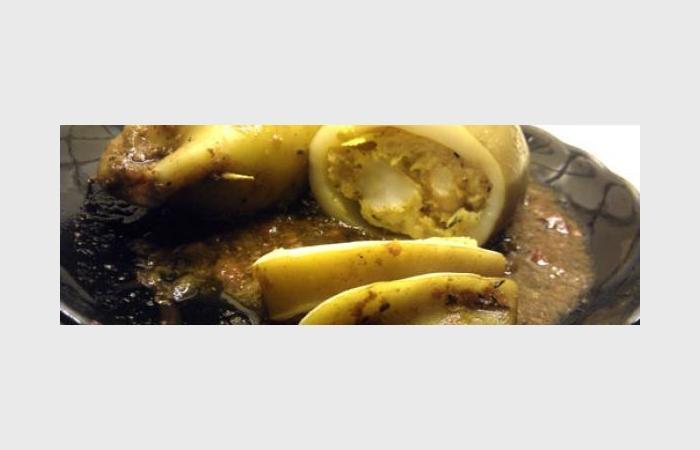Rgime Dukan (recette minceur) : Calamars farcis au poisson et crevettes #dukan https://www.proteinaute.com/recette-calamars-farcis-au-poisson-et-crevettes-9839.html