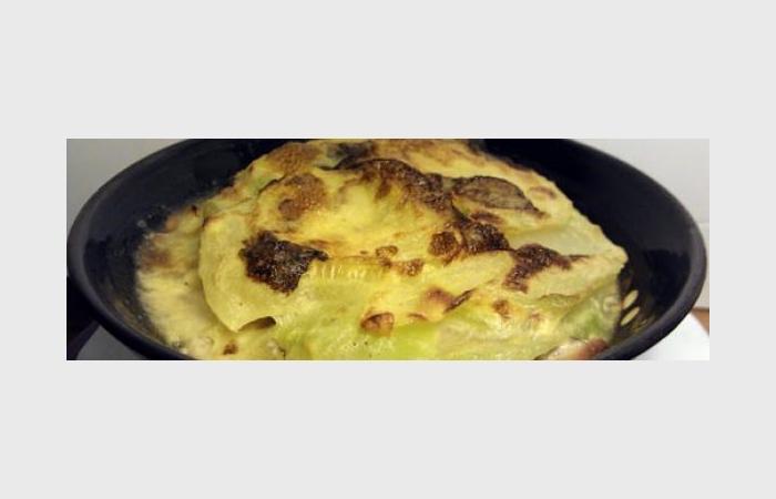 Rgime Dukan (recette minceur) : Gratin de chou rave sauce Mornay au poulet #dukan https://www.proteinaute.com/recette-gratin-de-chou-rave-sauce-mornay-au-poulet-9945.html