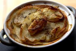 Rgime Dukan, la recette Pommes de terre boulangres (gratin au bouillon de volaille)