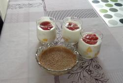 Rgime Dukan, la recette Pana cotta mangue coulis fraises 