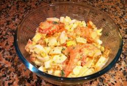 Recette Dukan : Salade de la mer aux blancs d'oeufs  la mayonnaise 