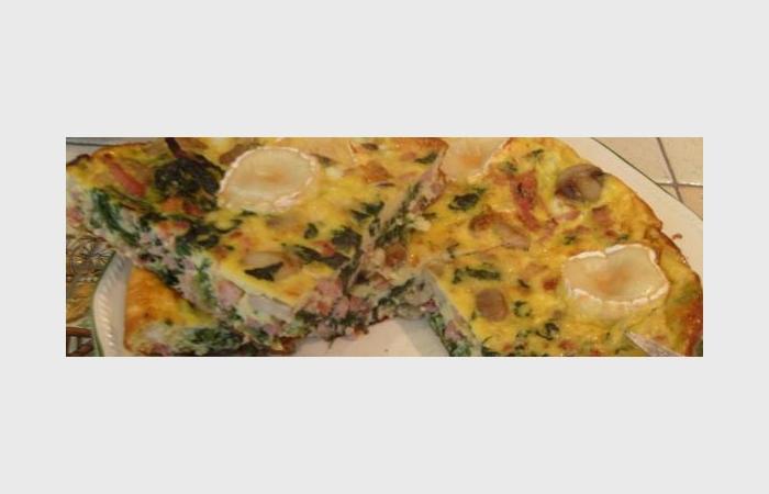 Rgime Dukan (recette minceur) : Cake jambon pinard champignon  #dukan https://www.proteinaute.com/recette-cake-jambon-epinard-champignon-7820.html