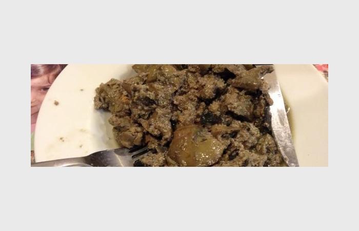 R�gime Dukan (recette minceur) : Foies de volaille aux aubergines #dukan https://www.proteinaute.com/recette-foies-de-volaille-aux-aubergines-10045.html