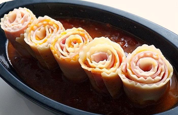 Régime Dukan (recette minceur) : Lasagnes au garde à vous (potiron et jambon fumé) #dukan https://www.proteinaute.com/recette-lasagnes-au-garde-a-vous-potiron-et-jambon-fume-10055.html