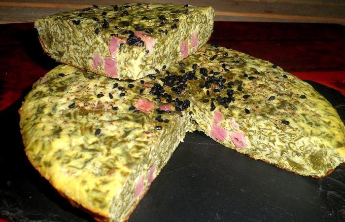 Régime Dukan (recette minceur) : Omelette au jambon et aux blettes #dukan https://www.proteinaute.com/recette-omelette-au-jambon-et-aux-blettes-10058.html