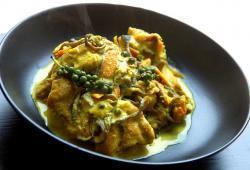 Recette Dukan : Yellow curry de dinde au poivre vert