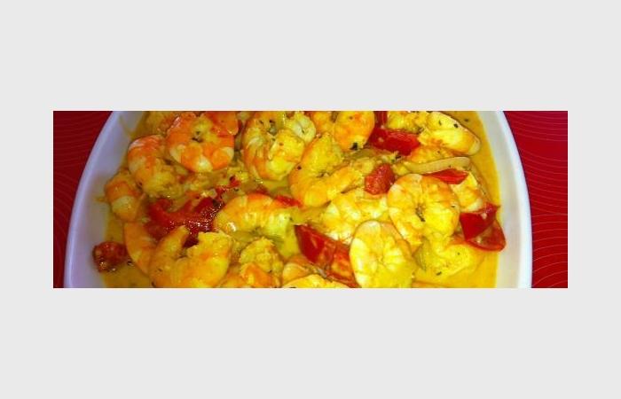 Rgime Dukan (recette minceur) : Crevettes sauce coco aux pices #dukan https://www.proteinaute.com/recette-crevettes-sauce-coco-aux-epices-10119.html