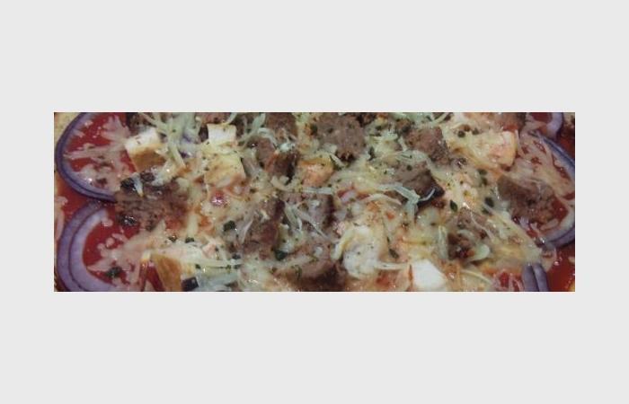 Rgime Dukan (recette minceur) : Pizza du Sud #dukan https://www.proteinaute.com/recette-pizza-du-sud-10169.html