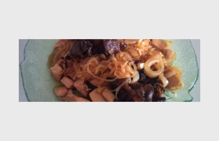 R�gime Dukan (recette minceur) : Shiratakis de konjac au poulet royal #dukan https://www.proteinaute.com/recette-shiratakis-de-konjac-au-poulet-royal-10244.html