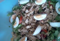 Recette Dukan : Salade de poulet aux herbes