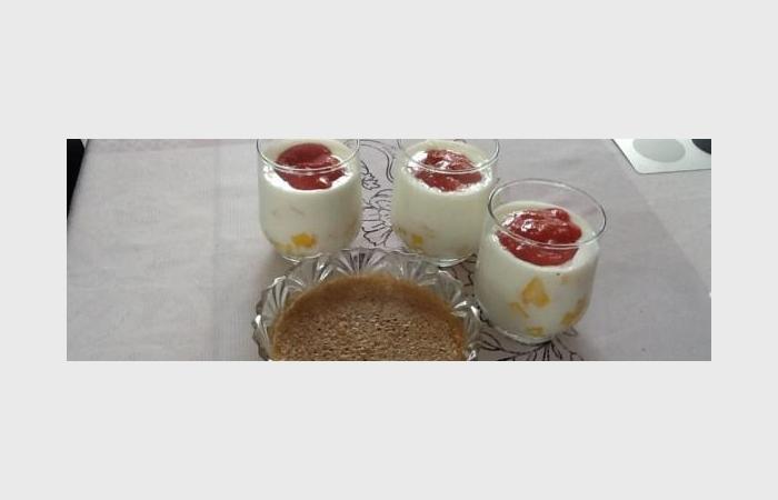 R�gime Dukan (recette minceur) : Pana cotta mangue coulis fraises  #dukan https://www.proteinaute.com/recette-pana-cotta-mangue-coulis-fraises-10492.html