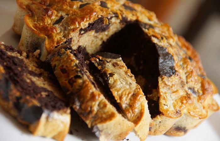 Régime Dukan (recette minceur) : Cake Black & White (marbré) #dukan https://www.proteinaute.com/recette-cake-black-white-marbre-10497.html