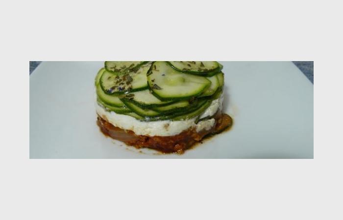 Rgime Dukan (recette minceur) : Millefeuille de courgette au chvre #dukan https://www.proteinaute.com/recette-millefeuille-de-courgette-au-chevre-10588.html