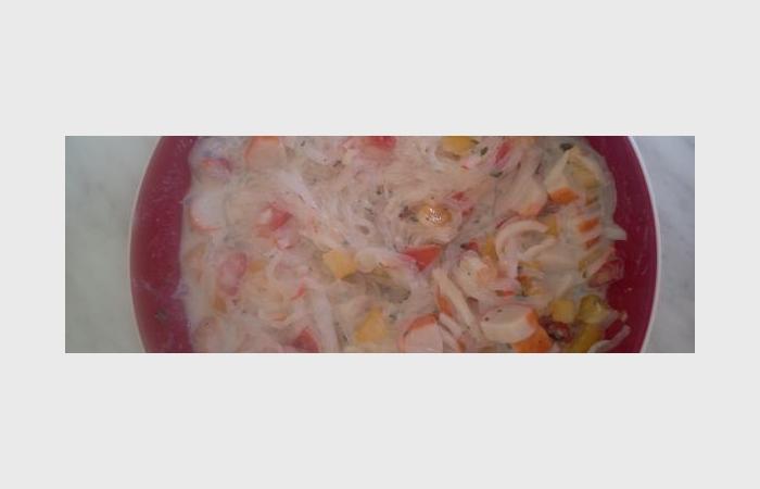 Rgime Dukan (recette minceur) : Salade de shiratakis faon Marco Polo #dukan https://www.proteinaute.com/recette-salade-de-shiratakis-facon-marco-polo-10606.html