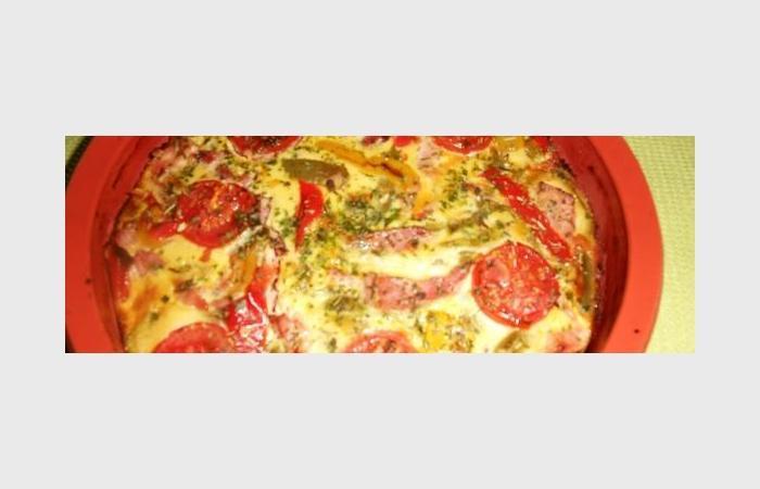 Rgime Dukan (recette minceur) : Flan de poivron au jambon #dukan https://www.proteinaute.com/recette-flan-de-poivron-au-jambon-10610.html