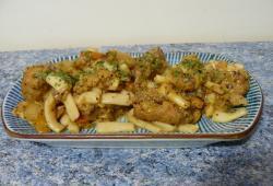 Recette Dukan : Sot l'y laisse de dinde aux légumes et macaronis shirataki de tofu