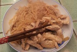 Recette Dukan : Konjac au poulet mariné sauce soja