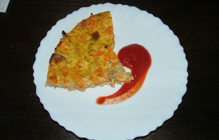 Régime Dukan (recette minceur) : Tortilla légumes et poulet #dukan https://www.proteinaute.com/recette-tortilla-legumes-et-poulet-1068.html