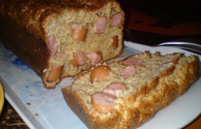 R�gime Dukan (recette minceur) : Cake au Knacks saucisses de volaille fromage #dukan https://www.proteinaute.com/recette-cake-au-knacks-saucisses-de-volaille-fromage-1071.html