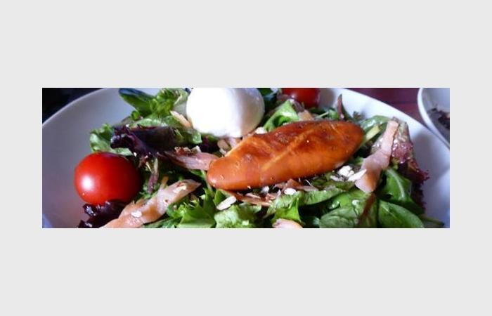 Rgime Dukan (recette minceur) : Salade marine aux oeufs de cabillaud fums #dukan https://www.proteinaute.com/recette-salade-marine-aux-oeufs-de-cabillaud-fumes-10722.html