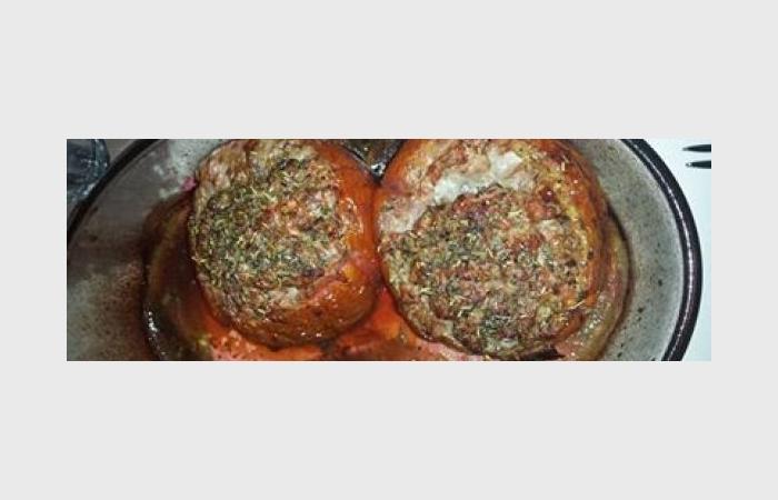 Régime Dukan (recette minceur) : Tomates farcies #dukan https://www.proteinaute.com/recette-tomates-farcies-10799.html