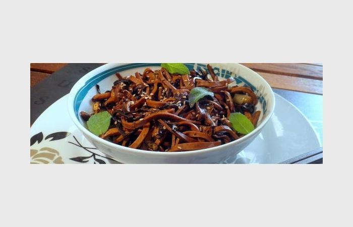 Régime Dukan (recette minceur) : Mushrooms noodle #dukan https://www.proteinaute.com/recette-mushrooms-noodle-10892.html