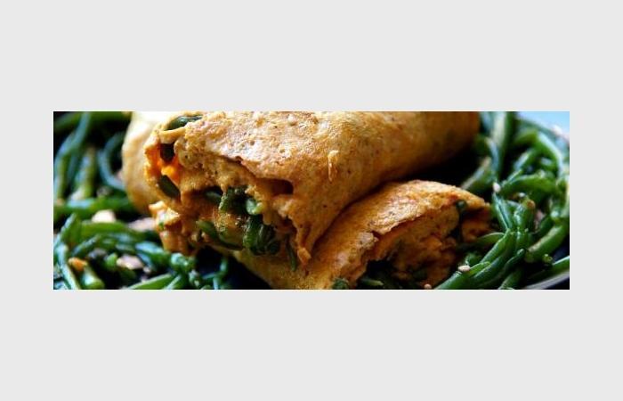 Régime Dukan (recette minceur) : Omelette roulée au curcuma et à la salicorne (haricot de mer) #dukan https://www.proteinaute.com/recette-omelette-roulee-au-curcuma-et-a-la-salicorne-haricot-de-mer-10937.html