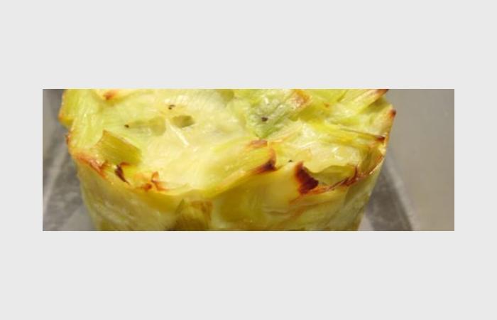 Rgime Dukan (recette minceur) : Flans de poireaux au fromage #dukan https://www.proteinaute.com/recette-flans-de-poireaux-au-fromage-10977.html