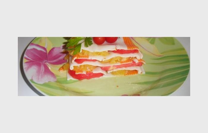 R�gime Dukan (recette minceur) : Mille-feuilles de surimi #dukan https://www.proteinaute.com/recette-mille-feuilles-de-surimi-11018.html