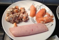 Recette Dukan : Plat froid saumon/thon/surimi
