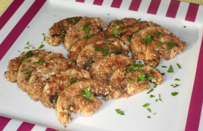 R�gime Dukan (recette minceur) : Champignons pan�s #dukan https://www.proteinaute.com/recette-champignons-panes-11120.html