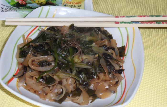 R�gime Dukan (recette minceur) : Tagliatelles de konjac aux algues #dukan https://www.proteinaute.com/recette-tagliatelles-de-konjac-aux-algues-11142.html