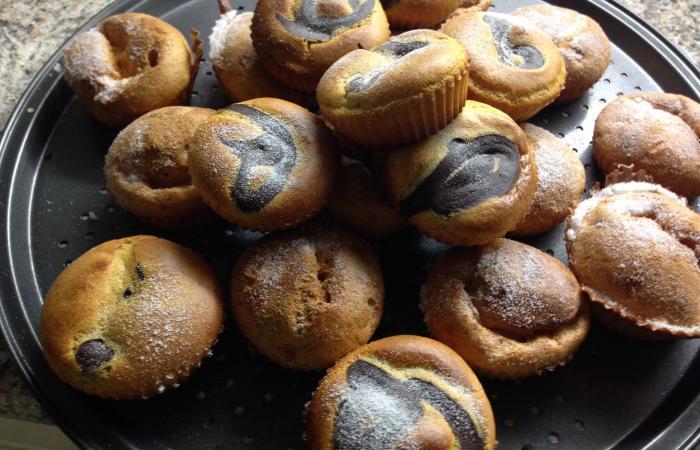 Muffins choco/vanille (+ gluten de bl�)