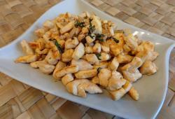 Recette Dukan : Poêlée au tofu et poulet façon asiatique
