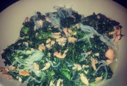 Recette Dukan&nbsp;: Shirataki de Konjac aux �pinard et saumon