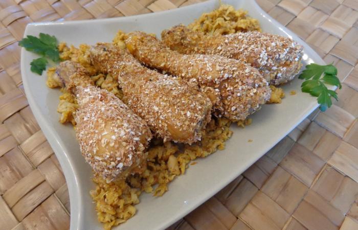 Régime Dukan (recette minceur) : Pilons de poulet panés #dukan https://www.proteinaute.com/recette-pilons-de-poulet-panes-11211.html