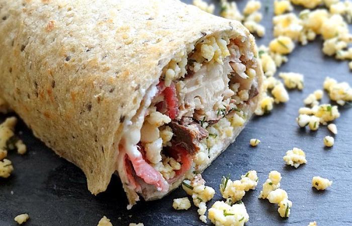Régime Dukan (recette minceur) : Wrap terre mer air #dukan https://www.proteinaute.com/recette-wrap-terre-mer-air-11304.html