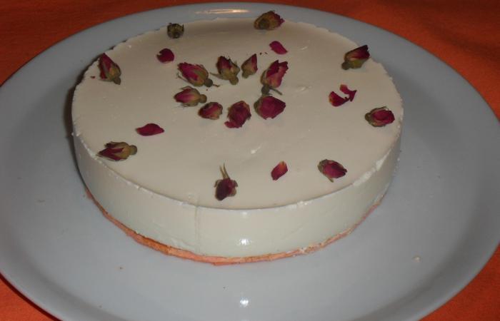 Régime Dukan (recette minceur) : Cheese cake à la rose #dukan https://www.proteinaute.com/recette-cheese-cake-a-la-rose-11319.html