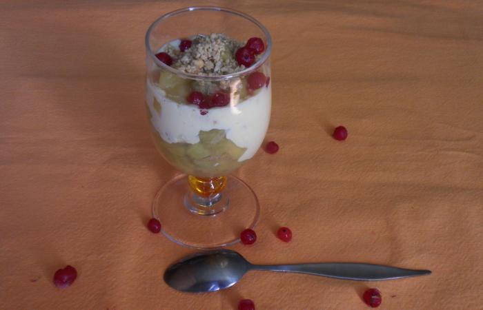 Régime Dukan (recette minceur) : Pomme rhubarbe en verrine #dukan https://www.proteinaute.com/recette-pomme-rhubarbe-en-verrine-11418.html