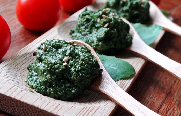R�gime Dukan (recette minceur) : Pesto maison (alla Genovese ou presque) #dukan https://www.proteinaute.com/recette-pesto-maison-alla-genovese-ou-presque-11477.html